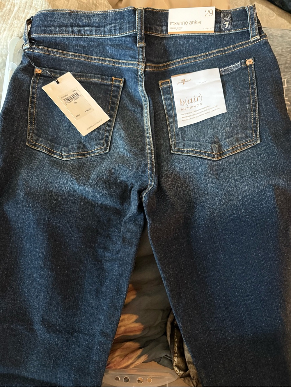 NWT 7 For All Mankind Indigo Denim Jeans